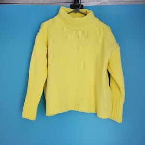 Philosophy Sweater Size XS Bright Yellow Chenille